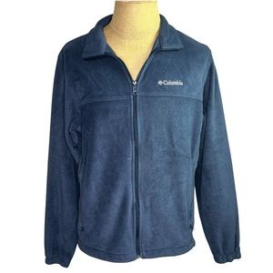 columbia fleece jacket navy blue